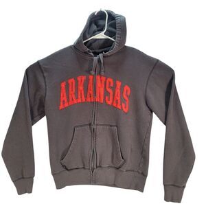J-America Arkansas Razorbacks Full Zip‎ Jacket Men's Size Medium Cotton Blend